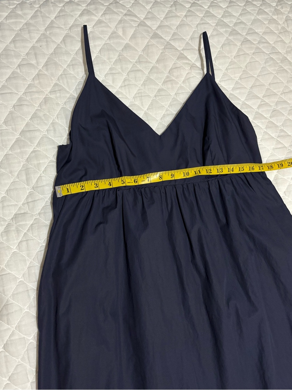 Quince Navy Blue Maxi Dress with Spaghetti Straps Size L - Picture 9 of 13